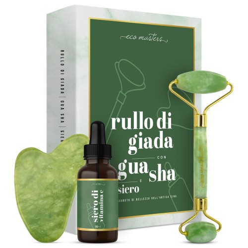 Rullo di Giada con Gua Sha e Vitamina C