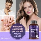 La biotina è un nutriente essenziale per la salute di pelle, capelli e unghie