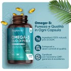 Le capsule softgel Omega 3 sono prive di OGM e prodotte secondo standard GMP