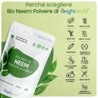 La polvere di Neem WeightWorld è vegan friendly, senza glutine, senza OGM e completamente naturale