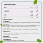 Informazioni nutrizionali e lista degli ingredienti dell'integratore in polvere di neem organica