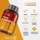 Sunglow integratore per abbronzatura maxmedix è completamente naturale, senza ogm, senza glutine e vegan friendly